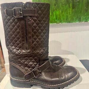 Chanel Quilted Moto Boot 41.5